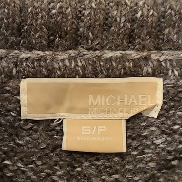 Michael‎ kors womens brown zip up toggle button wool blend sweater - Picture 5 of 8
